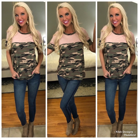 🥰LAST 1! Blush Camo Super Soft Tunic! - Picture 2 of 7